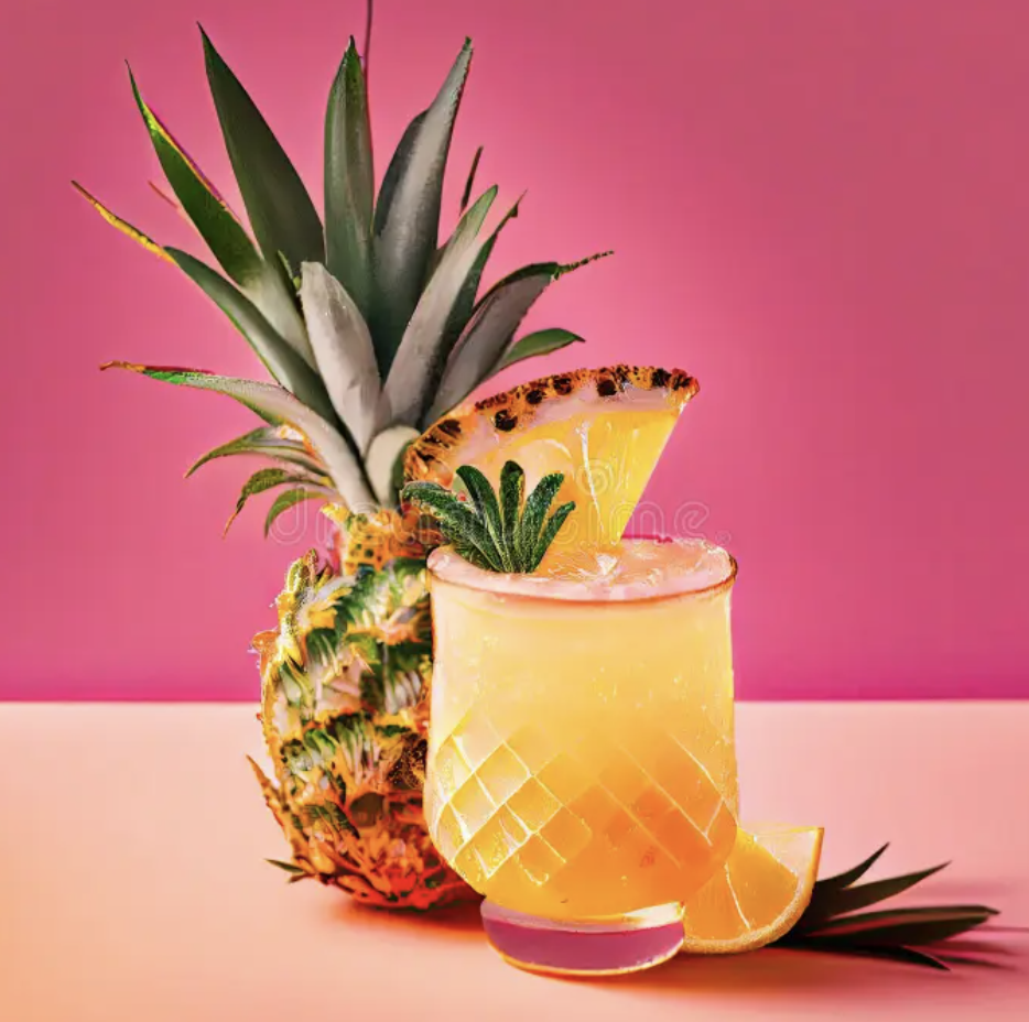 Mocktails de abacaxi