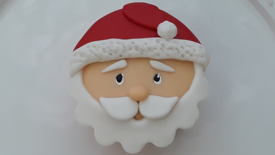 Decoração Cupcake Papai Noel