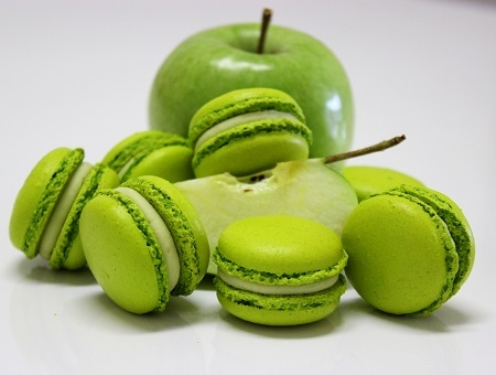 Macaron de maça verde