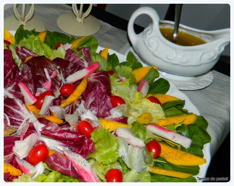 Salada Agridoce com Kani Kama