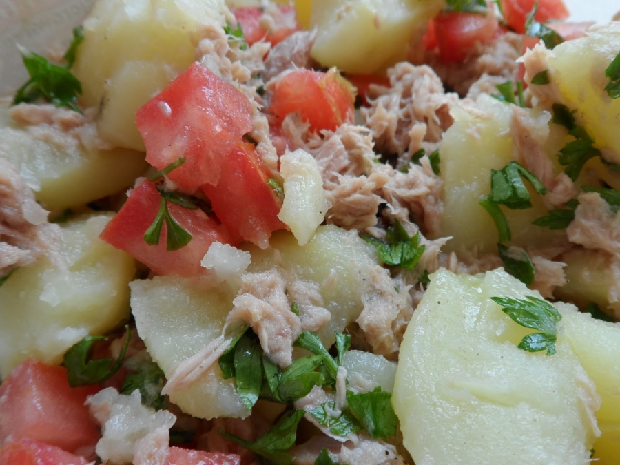 Salada Simples de Atum com Batata