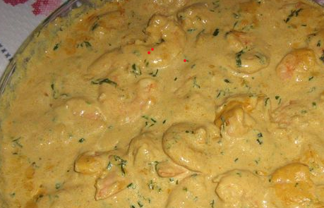 Camarão ao curry