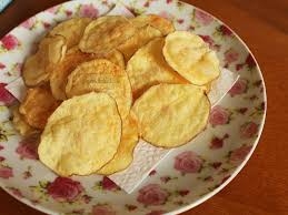 Batata chips de microondas