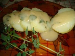 Batatas com manjerona