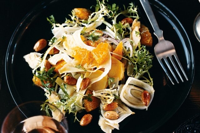 Salada de bacalhau e laranja