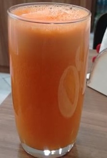 Suco de cenoura com Hortelã