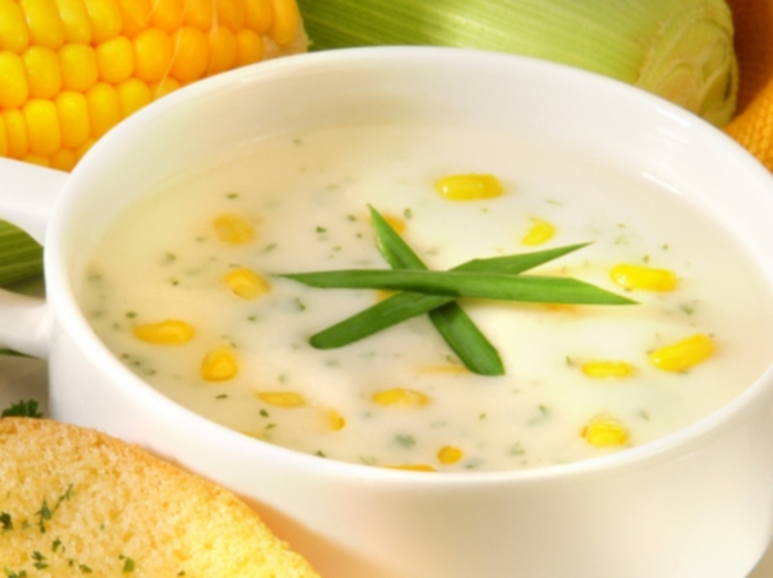 Sopa Cremosa de Milho (Vegetariano)