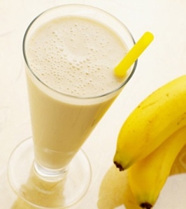 Vitamina de banana saudável