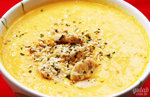 Sopa de Milho Verde e Frango