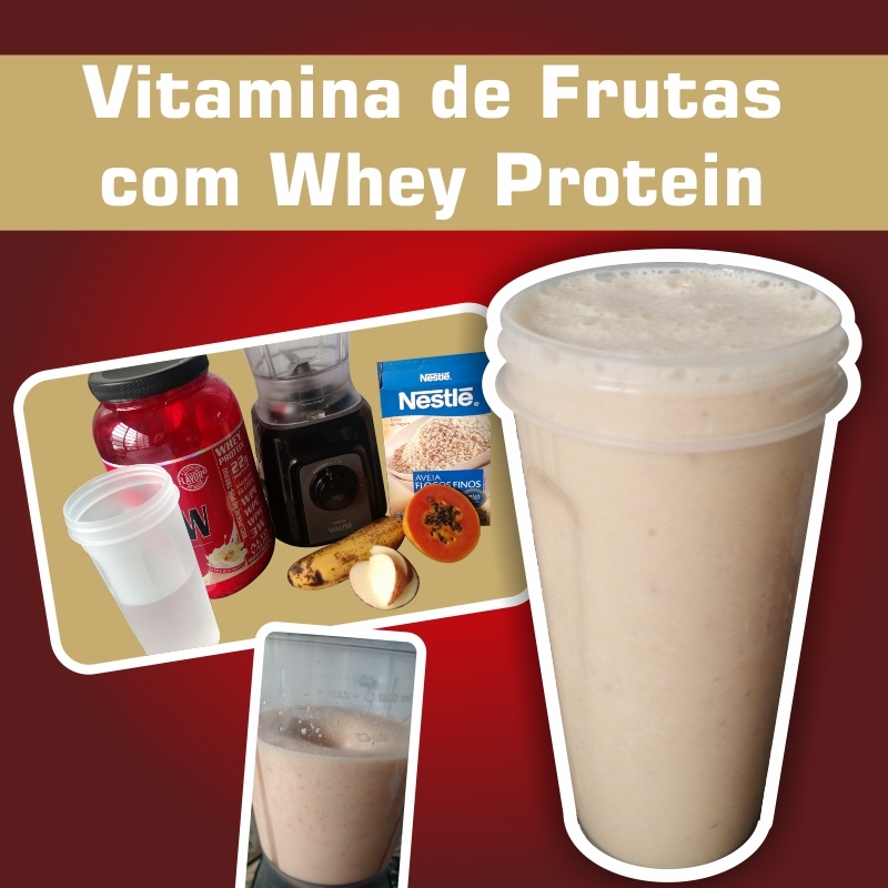 Vitamina de Frutas com Whey Protein