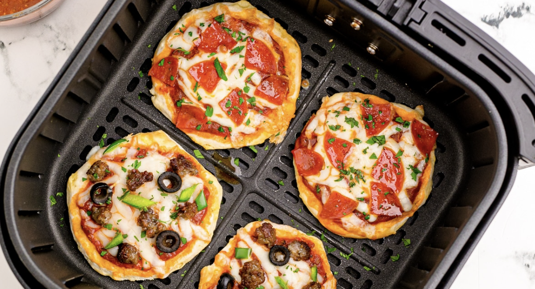Pizza Perfeita Feita na Air Fryer - Você Vai Amar!